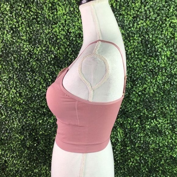 Mauve pink bralette/crop top - Picture 3 of 5
